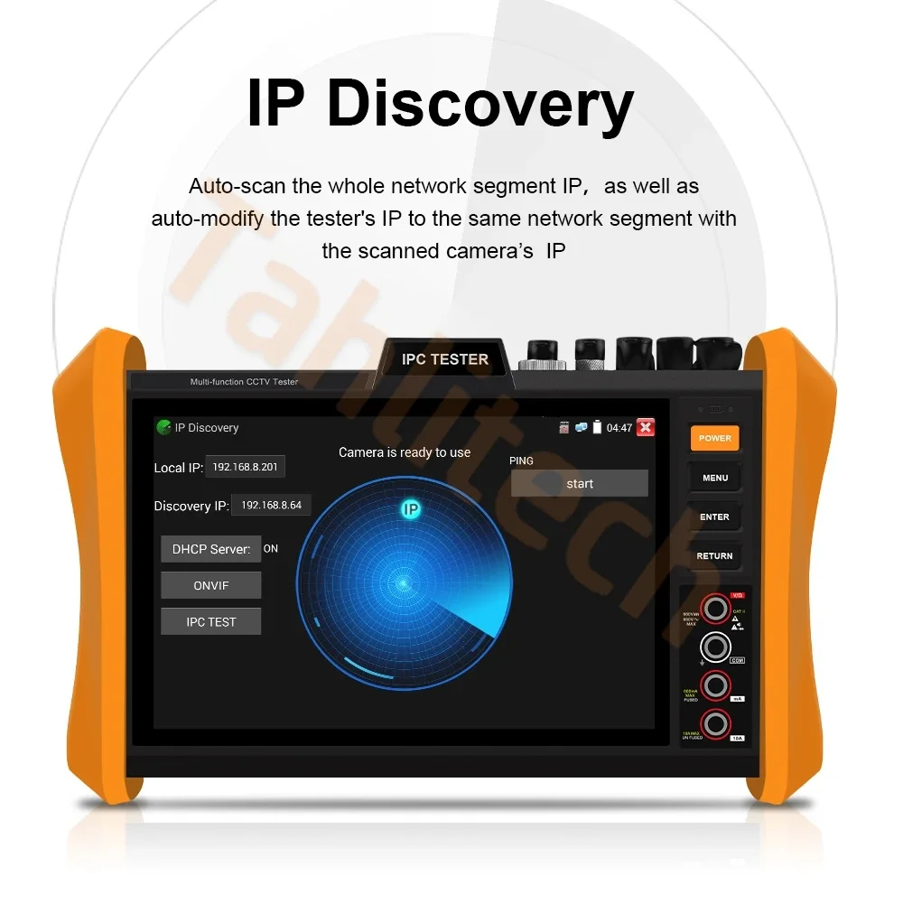 8K video signal test H12-MOVTADHSEF CCTV IPC Tester ip cctv tester cftv CVI / TVI / AHD/ HDMI / VGA / SFP /PoE++