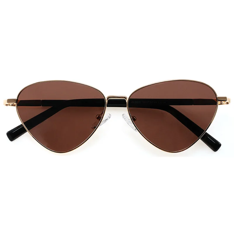 Fashion Cat Eye Metal Sunglasses 2025 Simple Beach Sunshade Sunglasses Internet Famous Same Style Sunglasses  Oculos De Sol UV