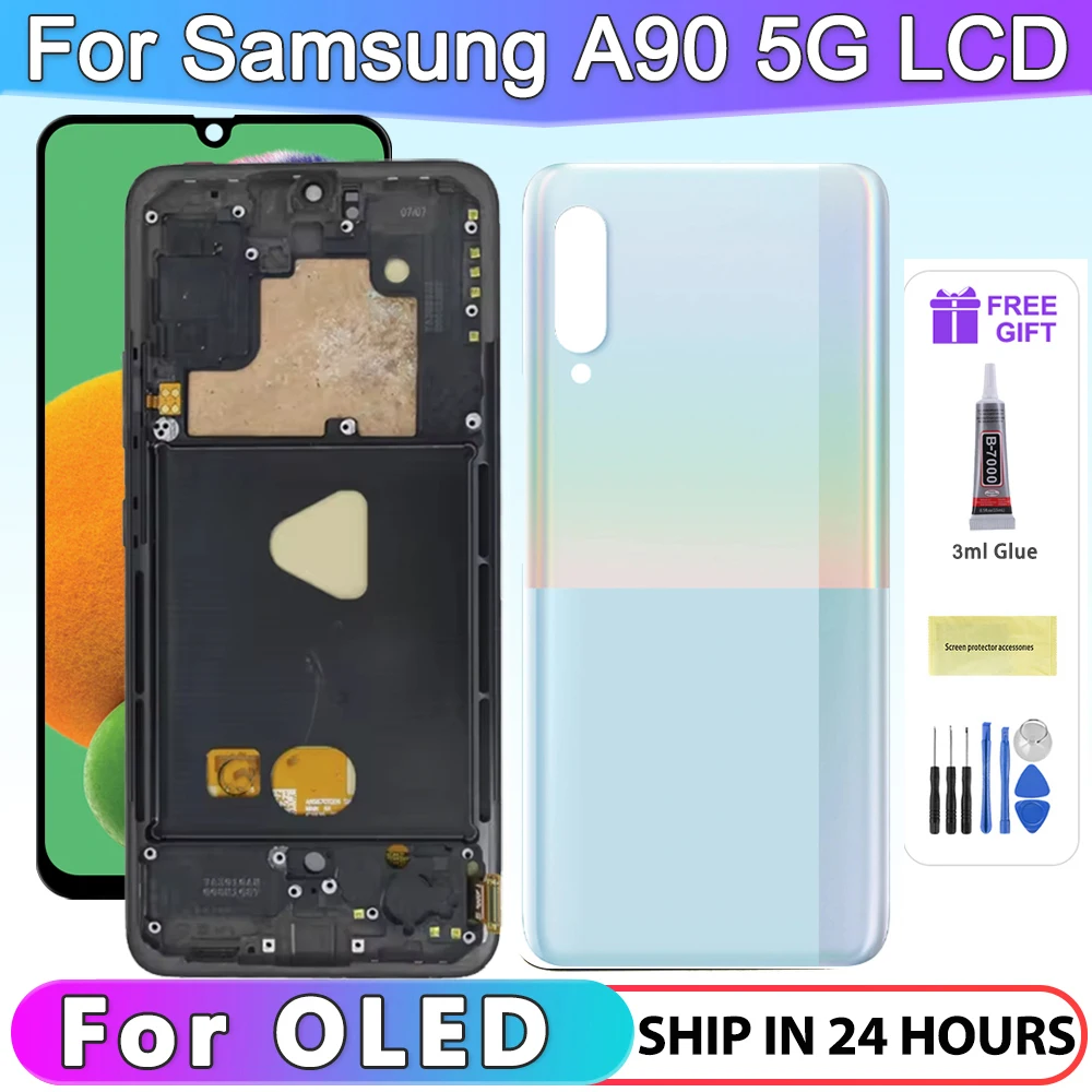 OLED For Samsung galaxy A90 5G A908 LCD Display with Touch Screen Digitizer Assembly For Samsung A90 SM-A908B A908N A9080