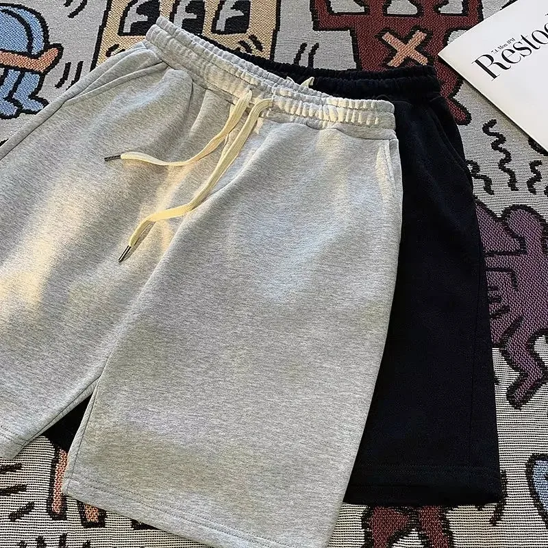 

Four Seasons Thin Five-point Loose Casual Outdoor Sports Shorts Men's Straight Legs Sleek Loose Fitness Shorts