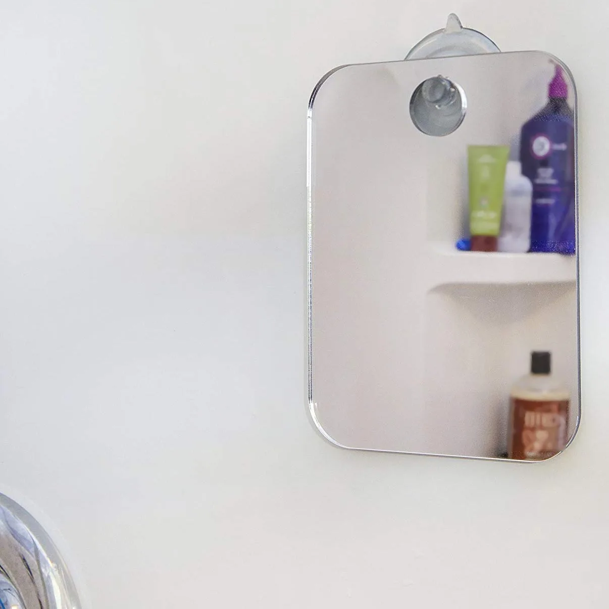AA20-トラベルミラー-吸盤付き-ポータブルシェービングミラー曇りのない壊れないミラー