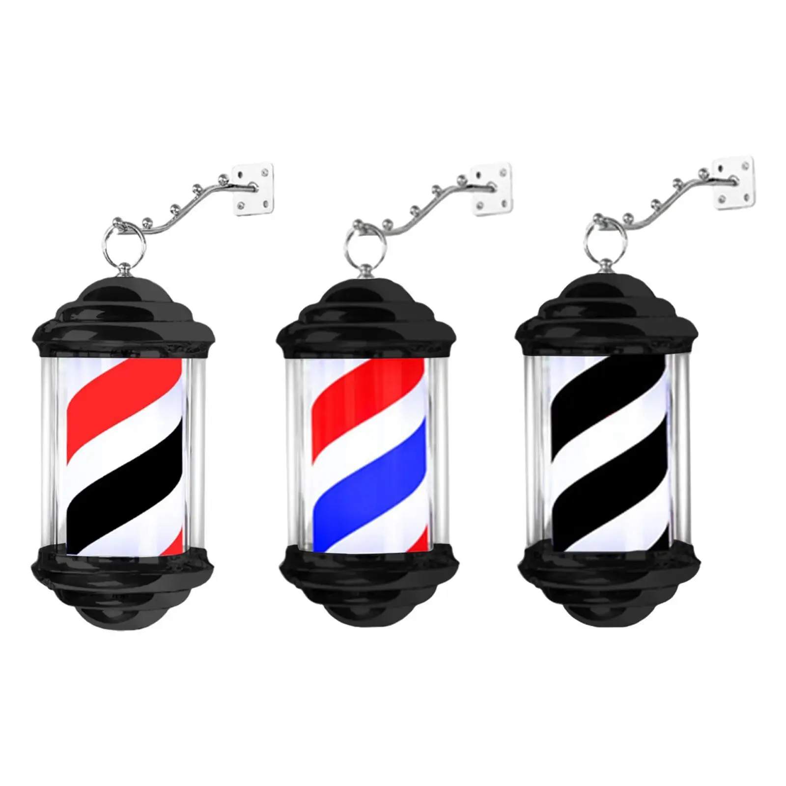 Barber Pole LED Light Hairdressing Rotating LED Sign for Barber Shop Outdoor