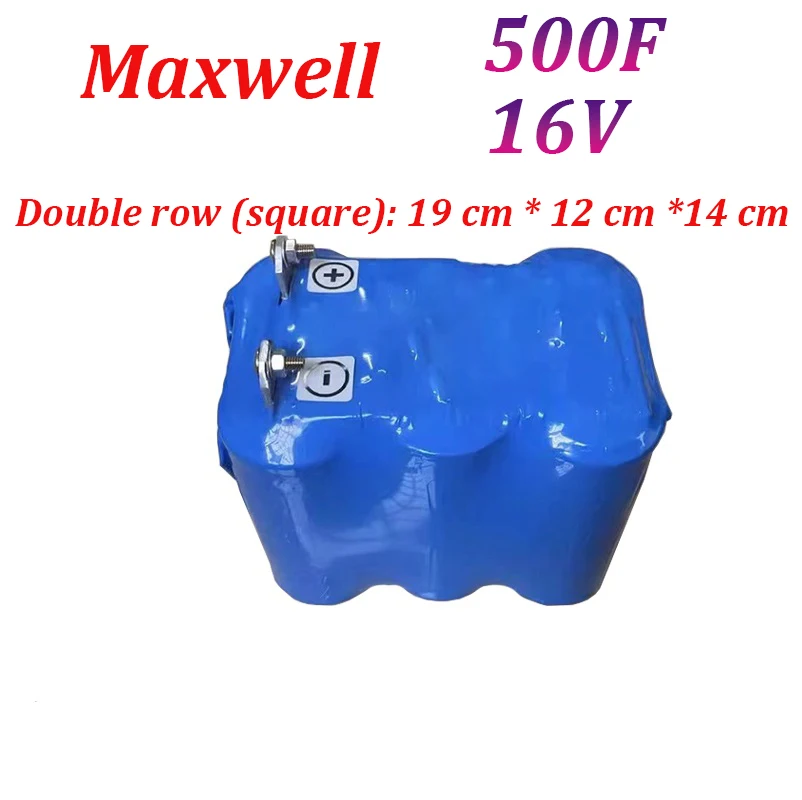 Imagem -04 - Maxwell-super Farad Capacitor Retificador do Carro Fonte de Alimentação do Carro 500f Bateria 16v -mg 3000f 2.7v Áudio Regulador Novo