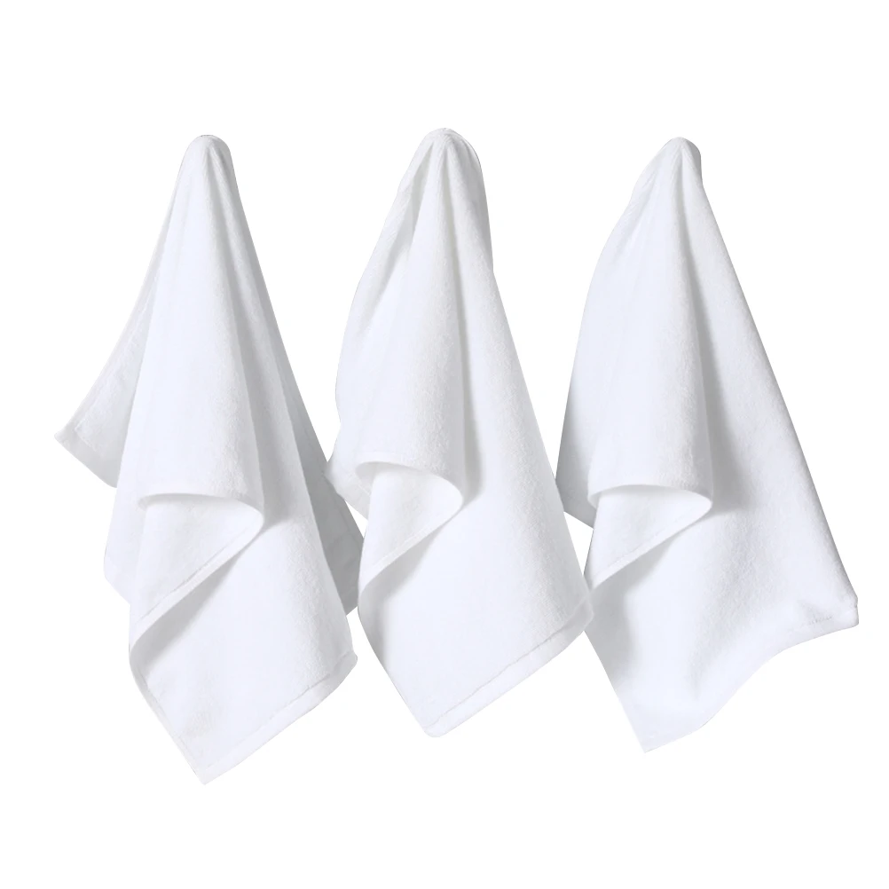 

4pcs Pure Cotton Thickened Bath Towels Soft Absorbent Reusable Salon Face Cloths EcoFriendly Durable Bathroom Kitchen Hotel