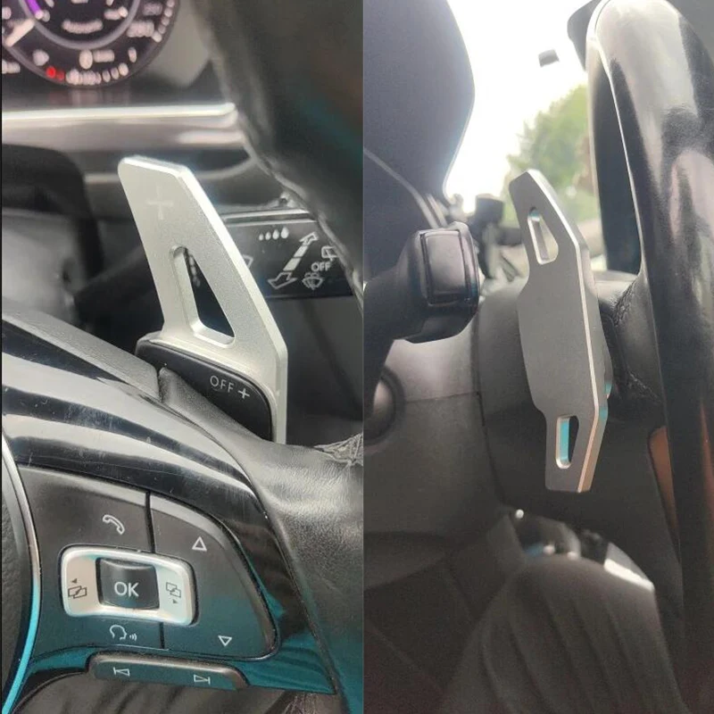 Shift Paddle For Volkswagen VW Tiguan Jetta MK6 Golf 7 Alltrack MK7 Passat B8 Variant Car Steering Wheel DSG Shifter Extension view 3