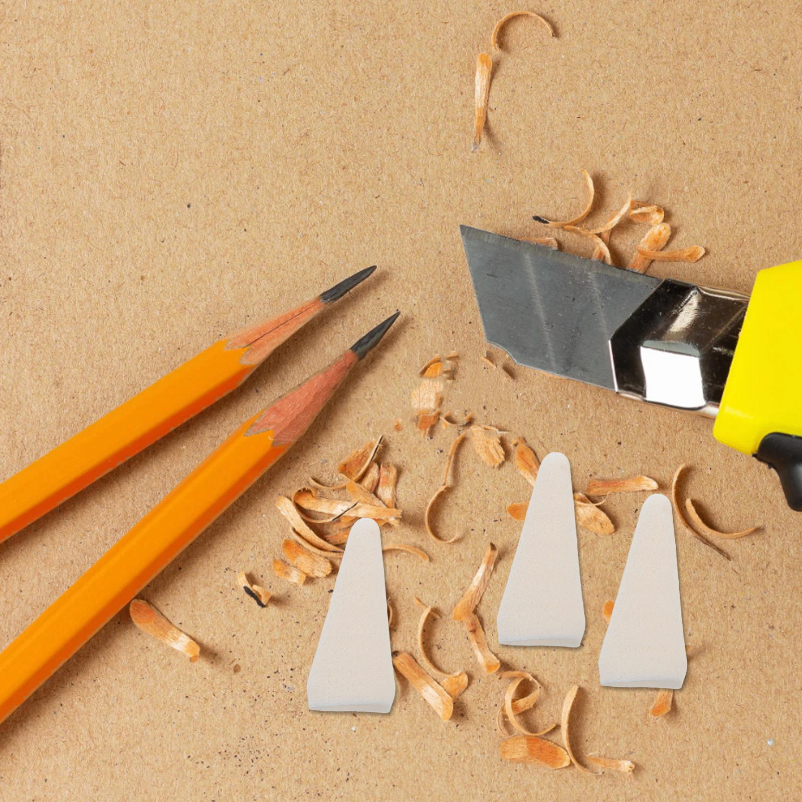 

Replace Cotton Head with Knife Drawing Erasers for Sketching Craft Tools Artist Painting