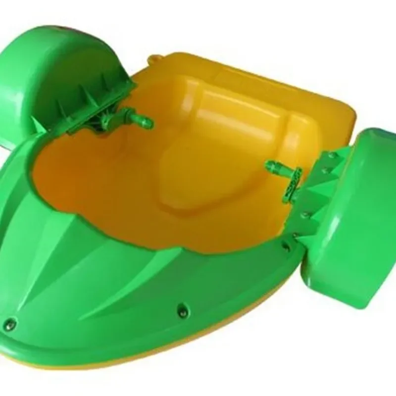 Kids Hand Crank Water Boat Toy Inflatable Bumper Ship for Outdoor Pool Square Amusement Park Parent Child Interactive Play