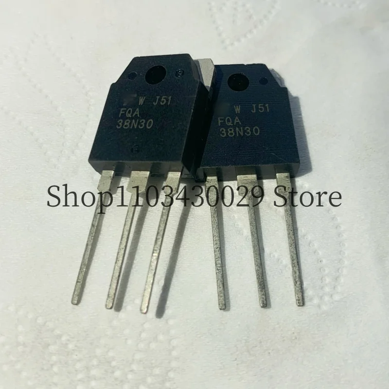 10Pcs New and Original FQA38N30 38N30 TO-3P 38A 300V N-Channel Field Effect Tube