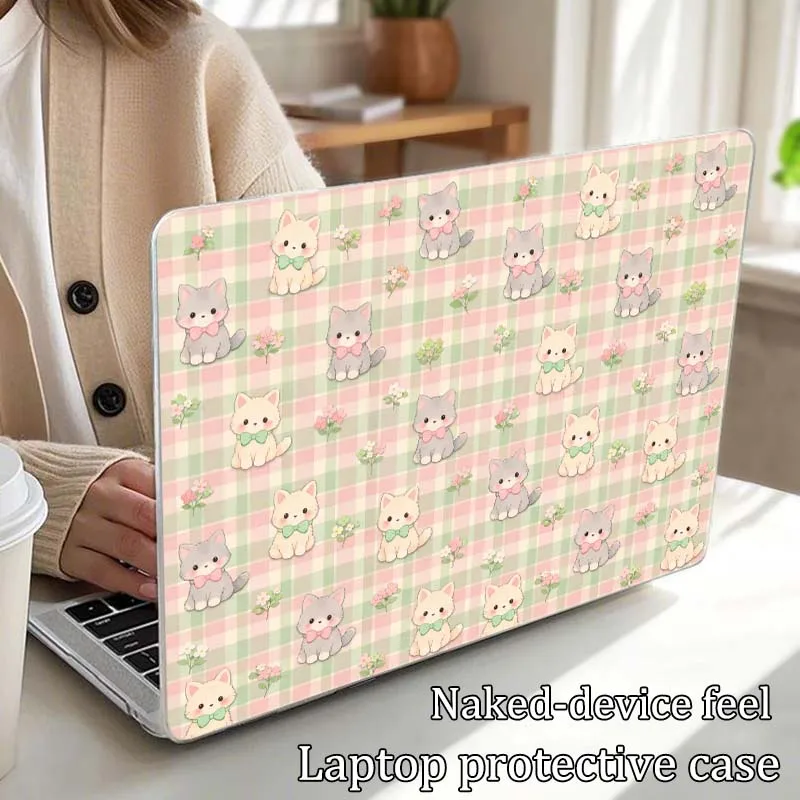 Cute Cartoon Cat Pattern For Apple MacBook Air Pro 13.3 14.2 15.3 11.6 12 16 13 inch Laptop Protective Case Hard Shell Cover