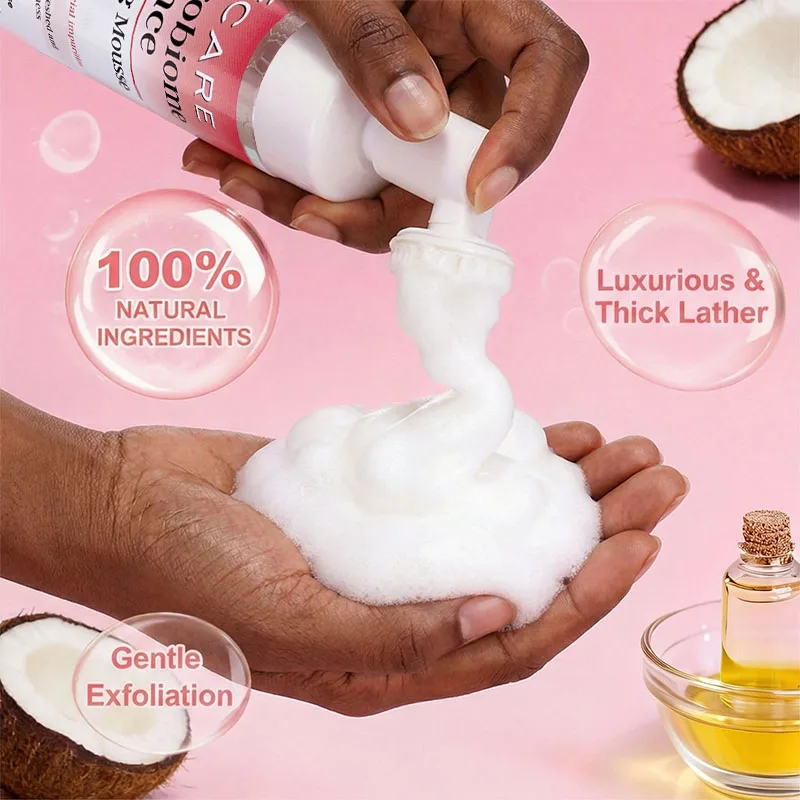 AFCARE Gentle Cleansing Mousse Face Wash for Sensitive Dry Skin - Soothing Daily Hydrating Cleanser That Removes Oil Buildup