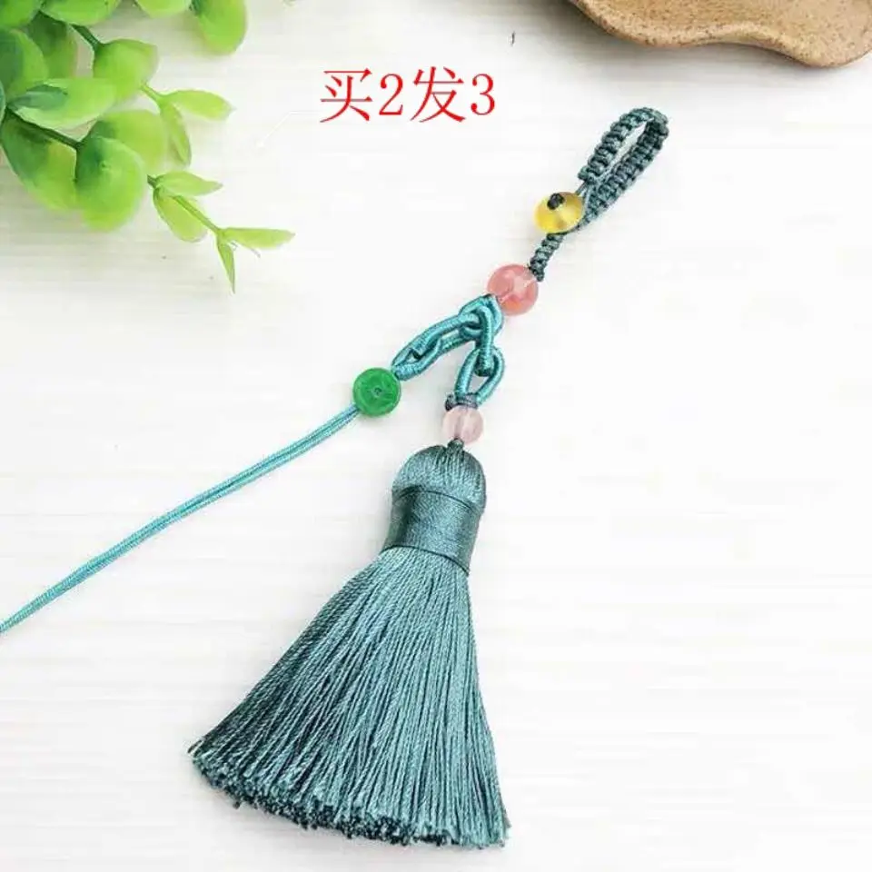 [buy Two and Pay Three]tassel Bag Hanging Rope Decoration Hanging Rope Handmade Woven Rope with Tassel Decoration Rope