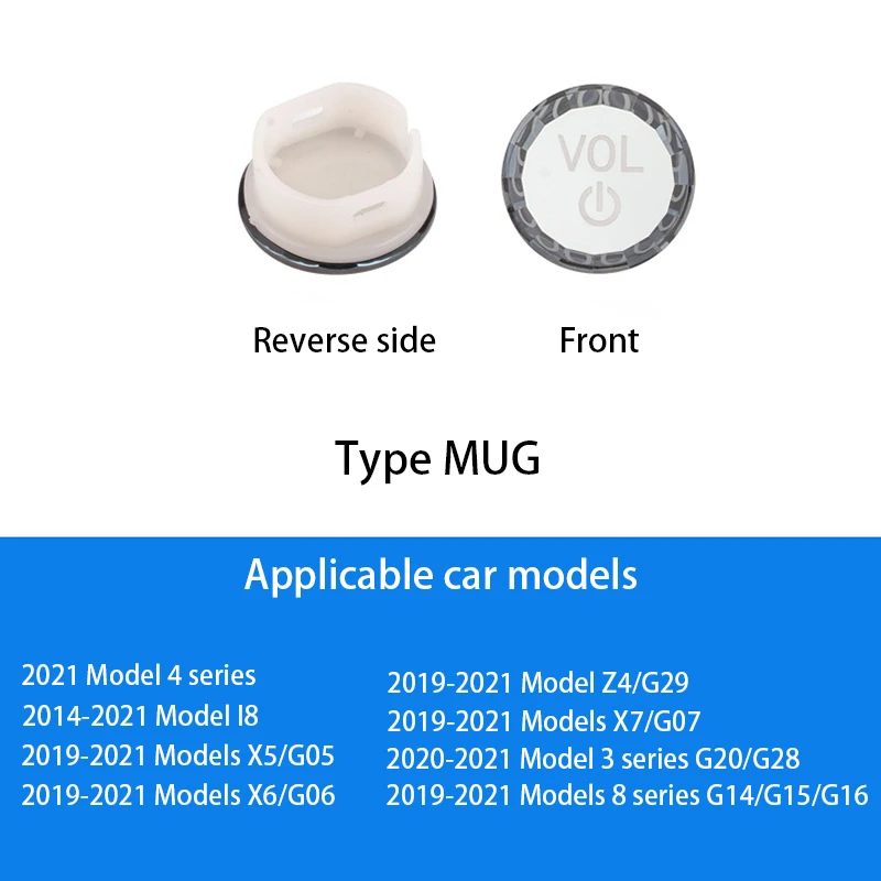 Car Crystal Volume Control Knob Button Replacement Trim ABS Cover Switch For BMW X5 X6 G05 G06 G14 G15 G16 G20 G28 X7 G07 Z4 G29