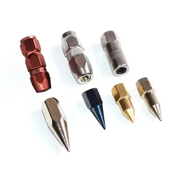 1 Pc Butter Nozzle Grease Flat Nozzle Mouth Flat Steel Ball Design Heavy Grease Explosion-Proof Grease Nozzle Hand Tools