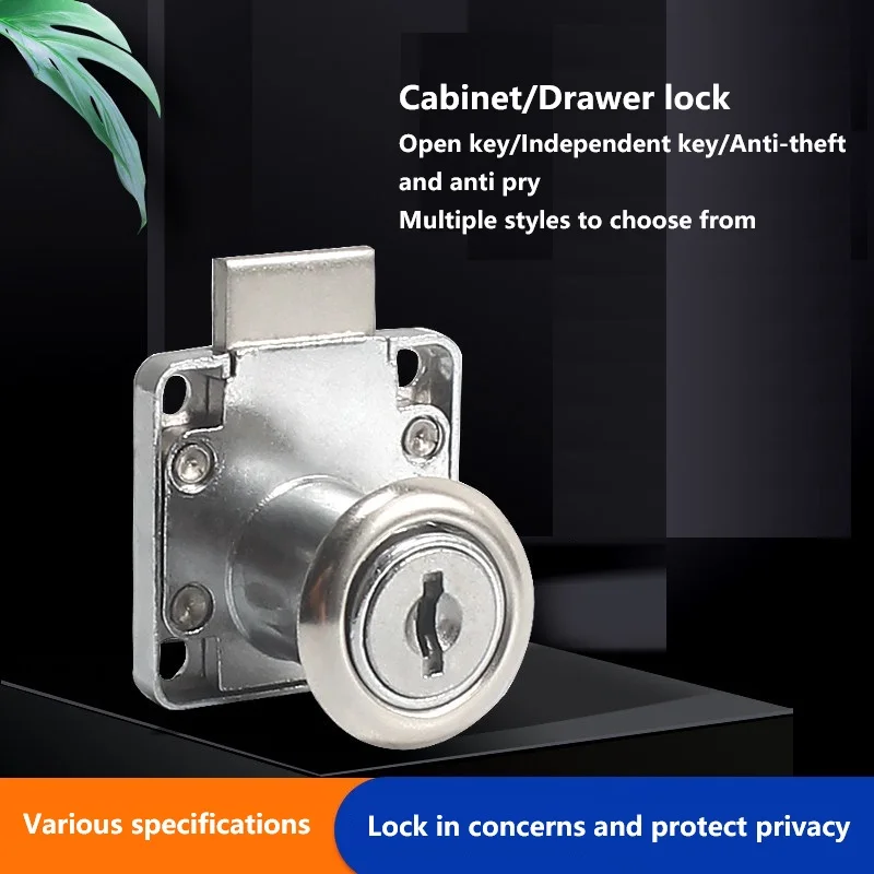 Office Desk Drawer Lock Extended Cabinet Lock  Household Concealed Safety Lock Wardrobe Headboard Lock Accessories