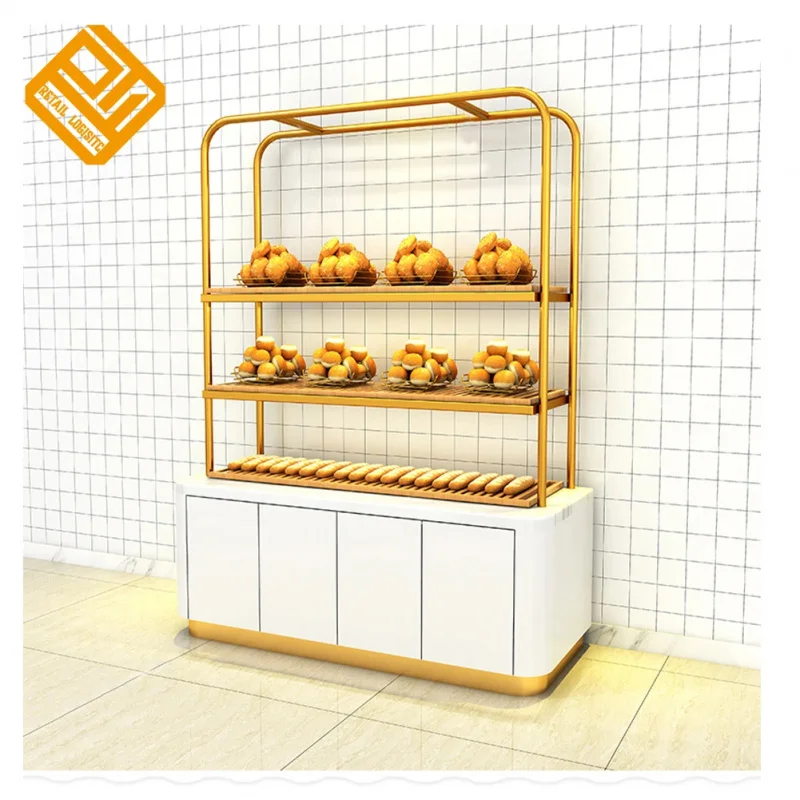 custom.Fixture Cake Cabinet Display Stand Multi Layer Sweet Bread Rack 4