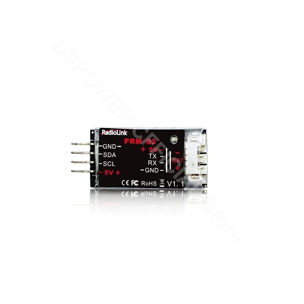ใหม่ล่าสุด Radiolink PRM-03 OSD Telemetry Sensor สุทธิเที่ยวบินข้อมูลโมดูลสําหรับ AT9 AT9S AT9S Pro AT10 AT10II เครื่องส่งสัญญาณ