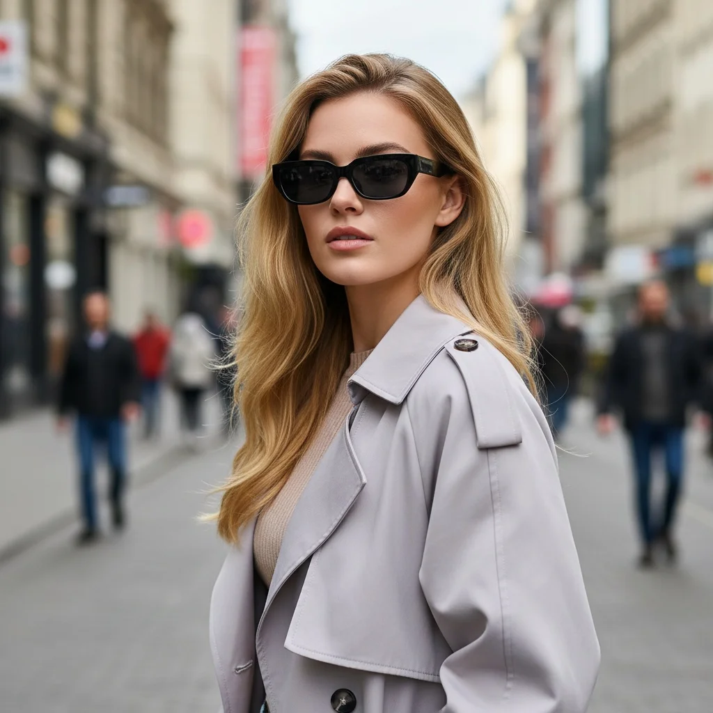 Kleine Cat-Eye-Sonnenbrille, neue trendige und modische Hip-Hop-Sonnenbrille, grenzüberschreitende Retro-Straßenfotografie-Sonnenbrille