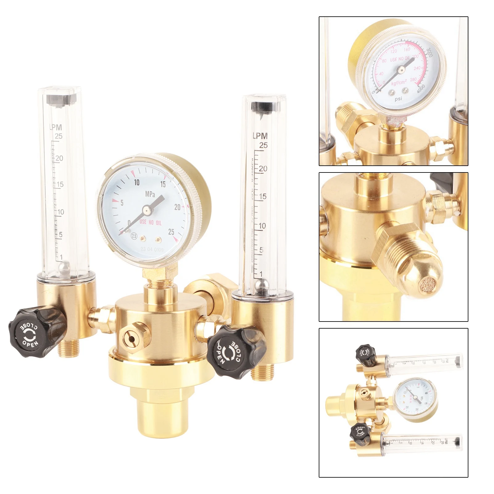 Regulator Device Regulator Pressure Reducer ‑562 Gas Pressure Reducer Argon Regulator /8 ‑562‑5/8 for Welding Cutting