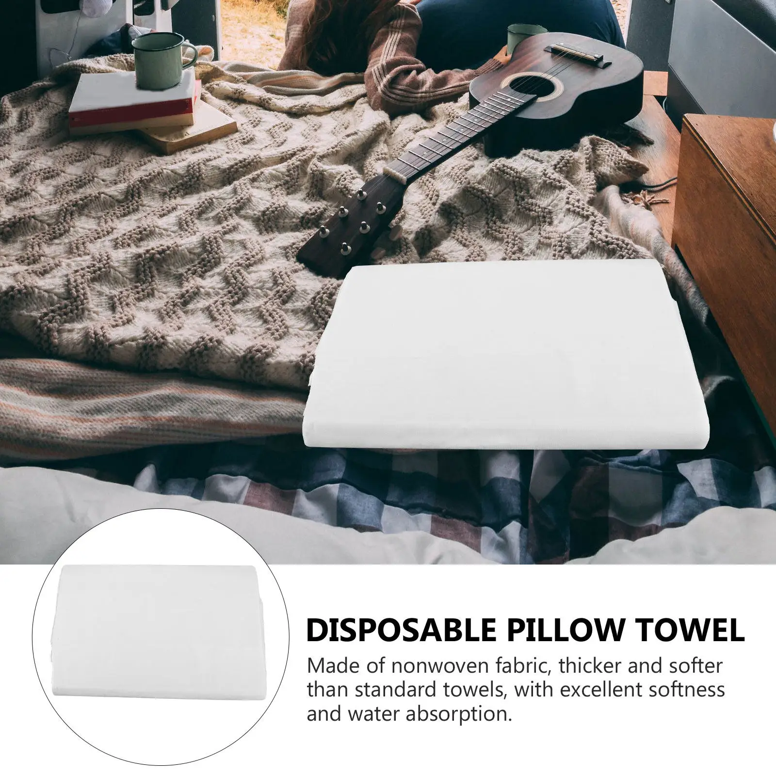 100Pcs Disposable Guest Towels Thick Soft Nonwoven Absorbent Hand Towels for Restaurant Hotel Bathroom Kitchen Party Travel