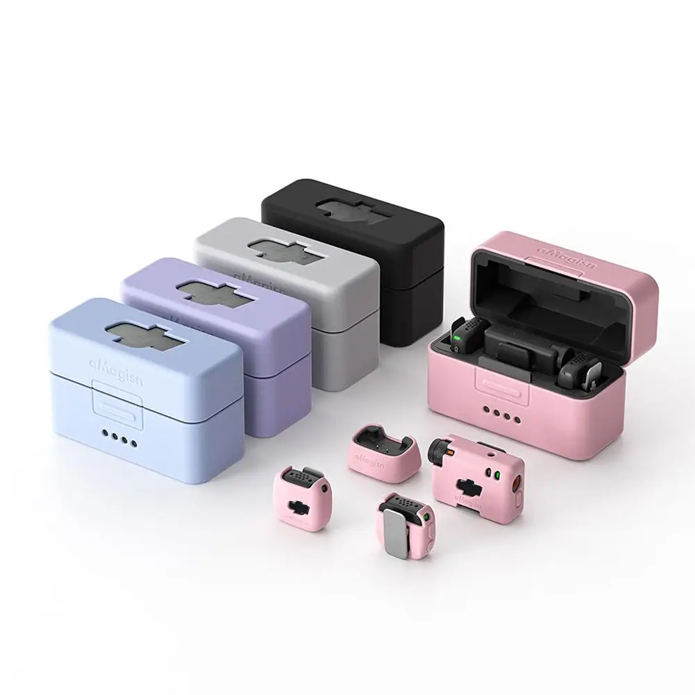 Capa protetora de silicone para microfone sem fio, capa protetora de silicone macio para microfone dji mini, acessórios para microfone sem fio