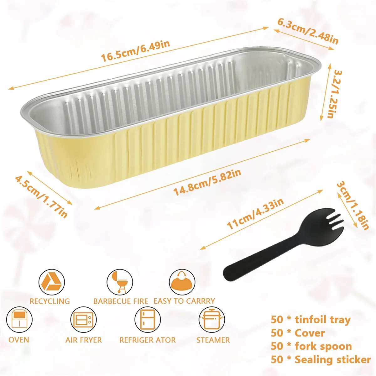 100PC Mini Loaf Pans With Lids Aluminum Foil Baking Pans Tins Containers Disposable Muffin Tins Cupcake Cups Kitchen Accessories