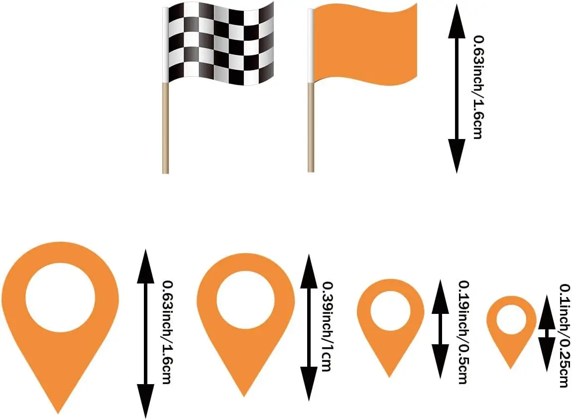 5 Set Map Location Stickers Indicator Labels Map Pointer Camping Adventure Site Markers Stickers Travel Destination Markers
