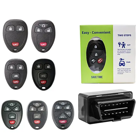 OBD For GMC and ChevroletCar Remote key programmer tool Car Fobs DIY Kit Compatible with Keyless Entry Remote Code Reader