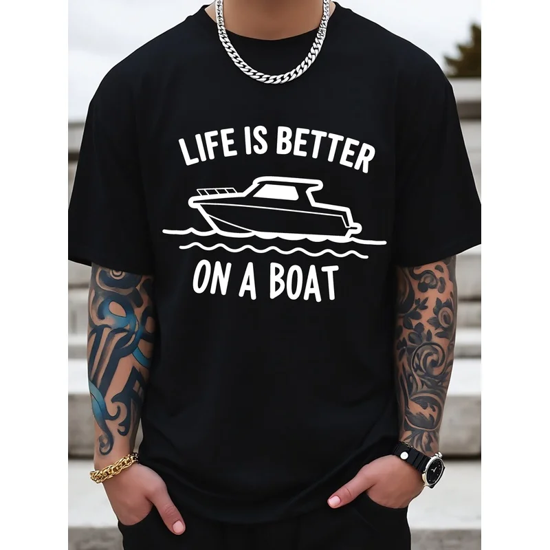 Men's T-shirt, New Men's Summer Short-sleeve
