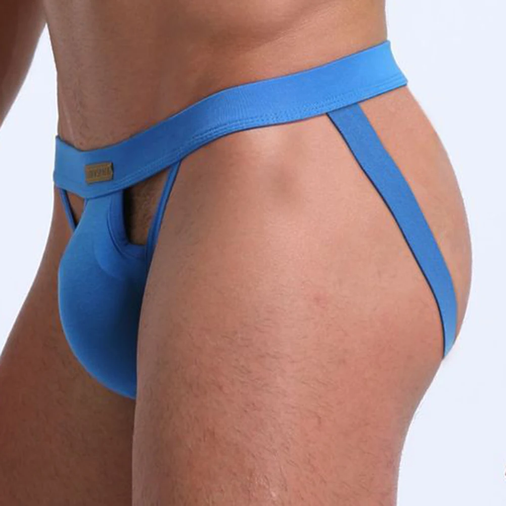 

Sexy Lingerie Men's G-Strings Low Waist Thongs Breathable Underpants Thin Underwear T-Back Gay Sissy Pouch Jock Straps Trunks