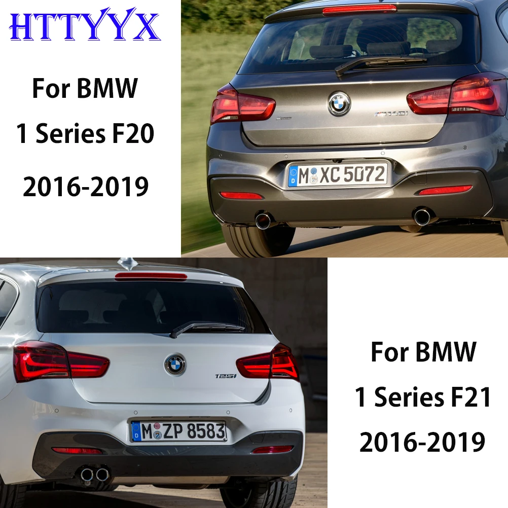 For BMW 1 Series F20 F21 M Sport LCI Urban Line 2016-2019 Glossy Black Honeycomb Rear Bumper Reflector 63147363787/63147363788