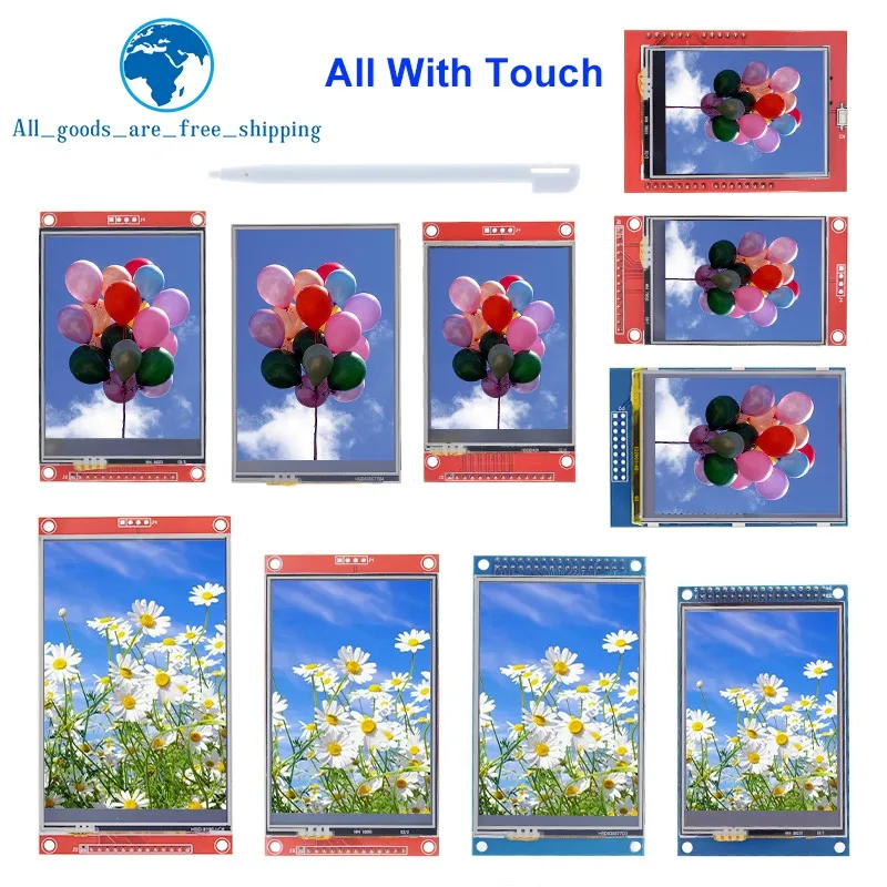 2.4/2.8/3.5/4.0Inch SPI TFT LCD Screen Colorful Touch Display Module Interface SPI ILI9341 ILI9488 480*320 240*320 For Arduino