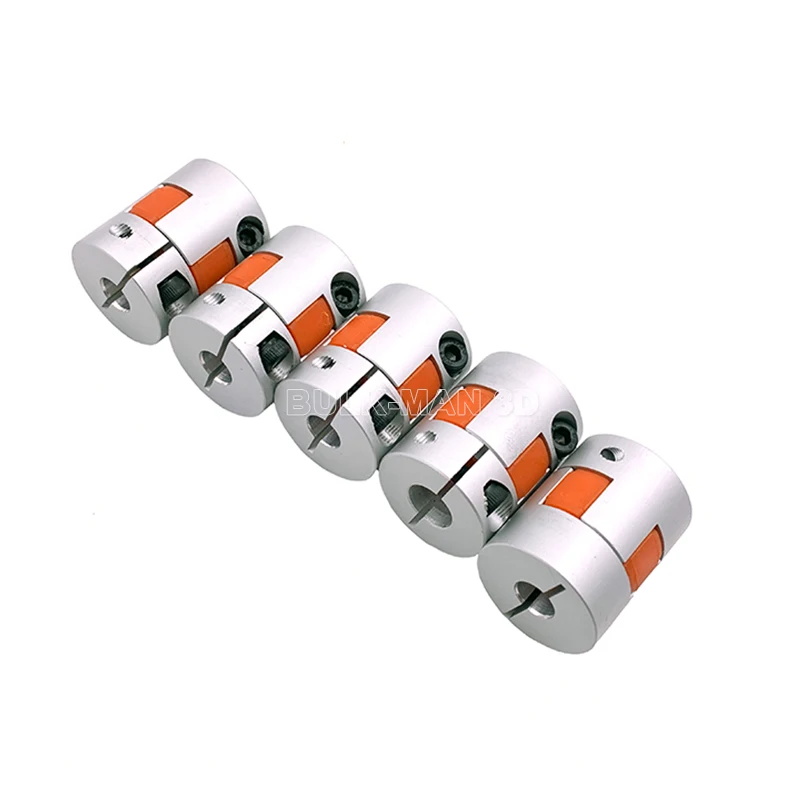 Due griffe D25L30 accoppiatore alluminio prugna giunto albero flessibile connettore motore passo-passo CNC 6.35mm 7mm 8mm