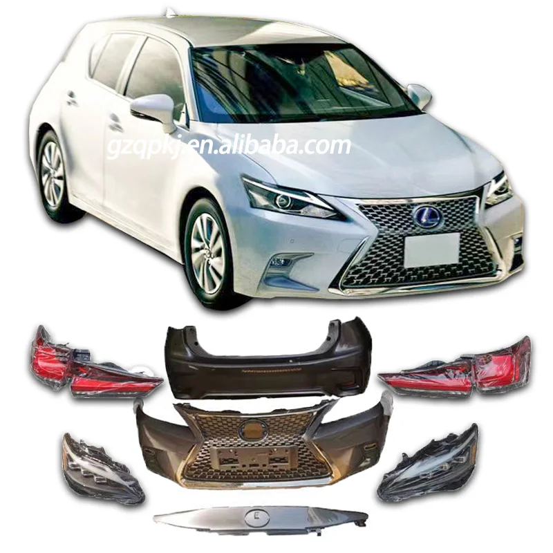 Older model upgraded New front bumper Rear  headlights taillights for the 2012-2020 Lexus CT200h body kit