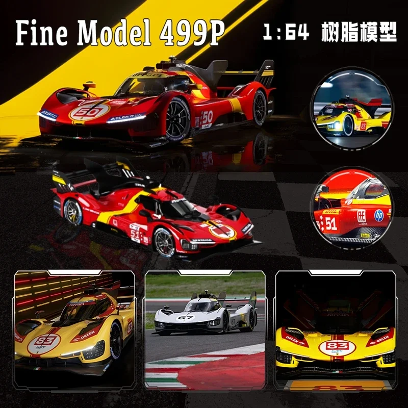 

FINE MODEL 1:64 499P Le Mans endurance racing limited199 Resin Car Model Collection Miniature