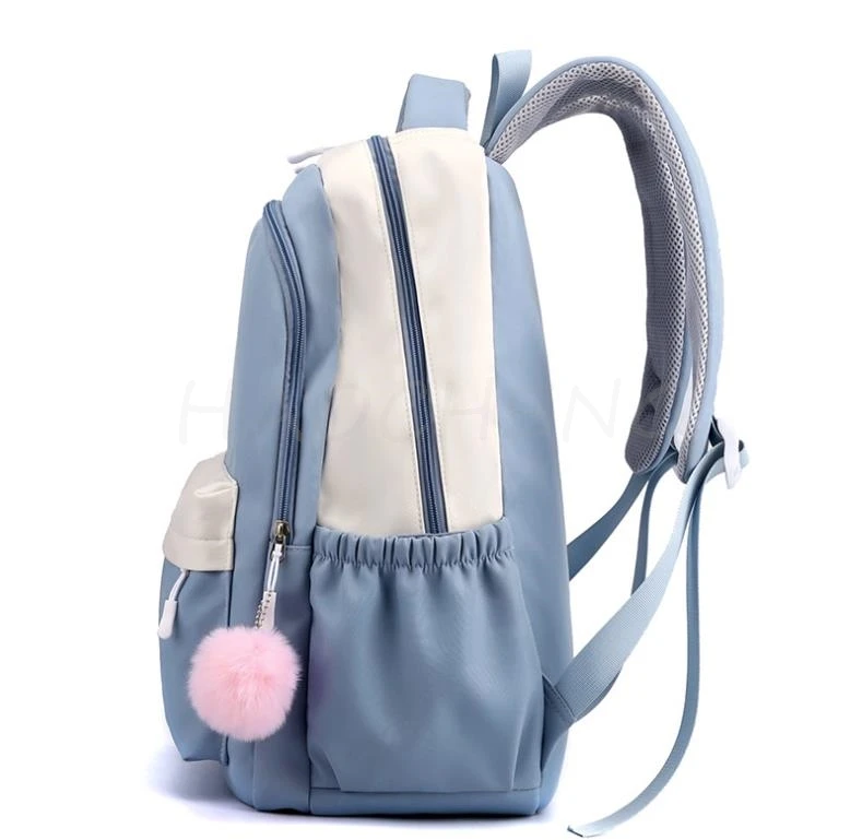 Mochila de dibujos animados para adolescentes y niños, Bolsa Escolar impermeable, MINISO, Disney, Stitch