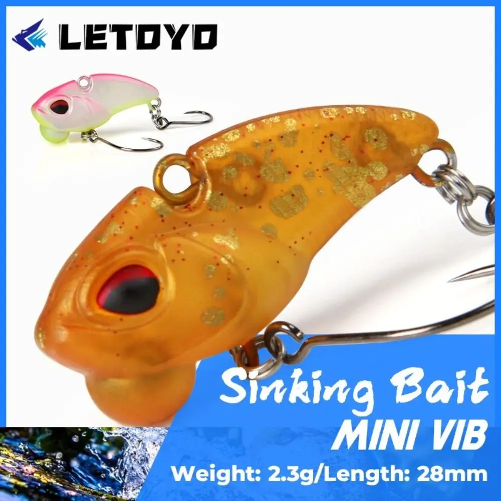 2025 28 mm/2,3 g langsam sinkender Angelköder Wobbler Bass 3D-Augen Minnow-Köder Minnow VIB Angelköder Angelgerät