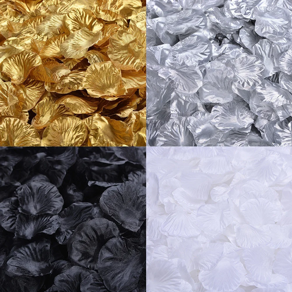 

1000pcs Simulation Petals Artificial Flowers Silk Rose Petal For Wedding Party Decor Bridal Shower Shower Decoration