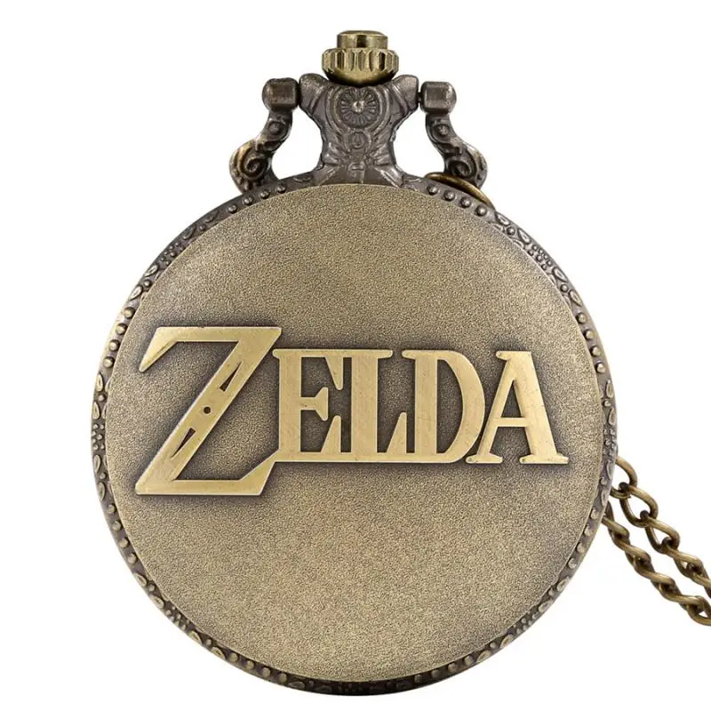 Classic Bronze Legend Quartz Pocket Watch Chain Clock Quartz Analog Pendant Vintage 30cm/80cm Chain Necklace Gifts for Men Women