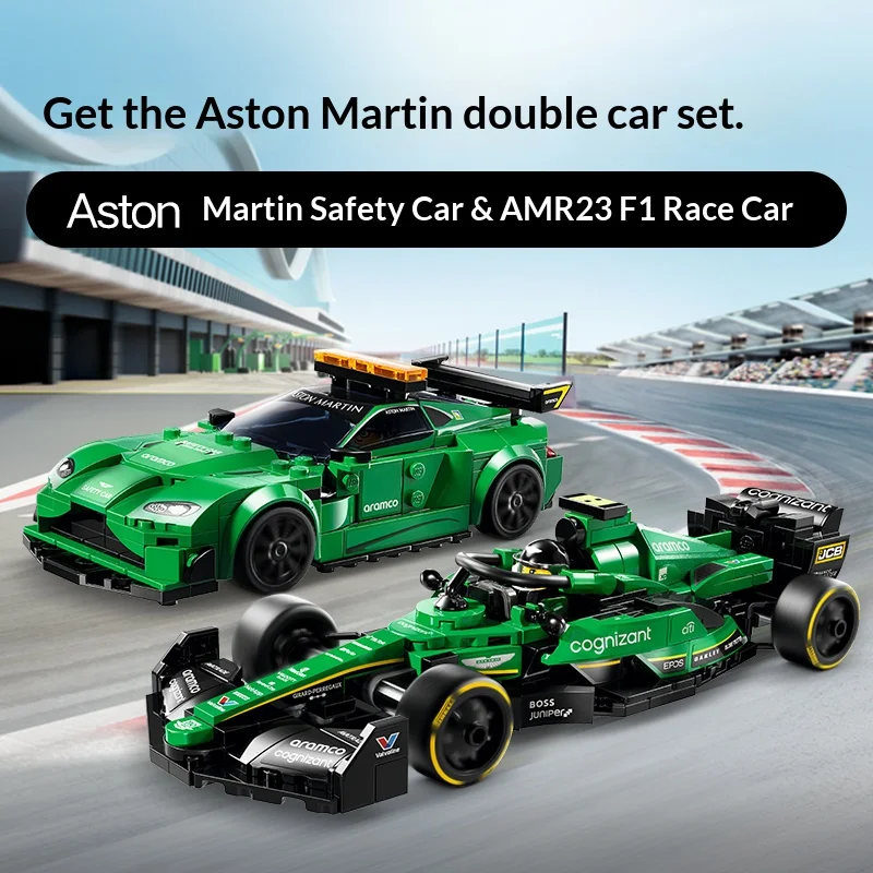 

LEGO Speed Champions 76925 Aston Martin Safety Car And AMR23 Building Blocks Toy For Boys Girls 9+ Years Old Race Car Gift