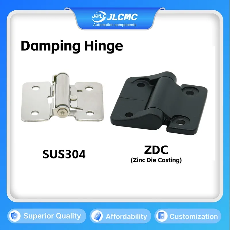 

1pcs Black/Silver Damping Hinge SUS304/403/ZDC Free Stop Hinge Adjustable Angle Butt Hinge for Industrial Furniture Door Cabinet