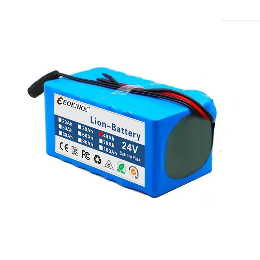 High power battery 24V 6s4p 30ah, high power battery 500W, BMS 25.2V 40000mAh power battery