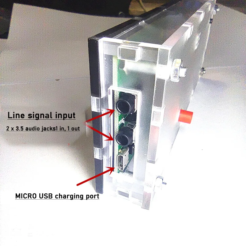 Imagem -02 - Música Spectrum Level Indicator Ritmo Luz Fio Controle de Voz Modos Display Meter Amplificador de Potência do Carro 192 Led