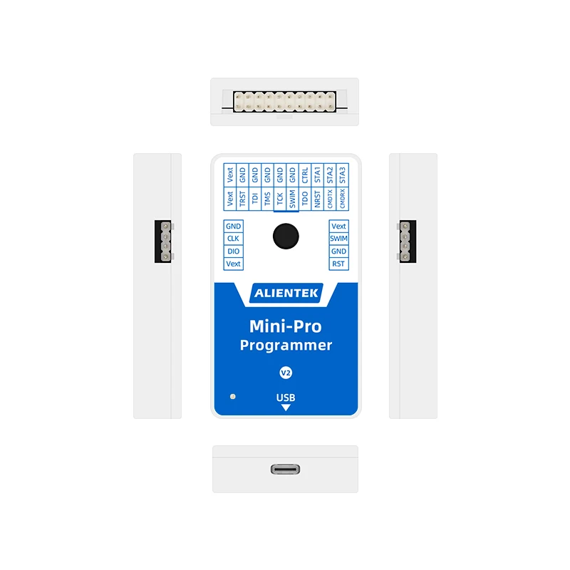 ALIENTEK MiNI-Pro Offline Downloader V2 Universal Burner Programmer Downloader STM32 STM8 MM32  Offline Programming