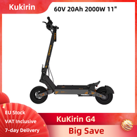 KuKirin G4 Electric Scooter 60V 20Ah Battery 2000W Brushless Motor Double Cooling 11 Inch Tubeless Wheels Off-road Version
