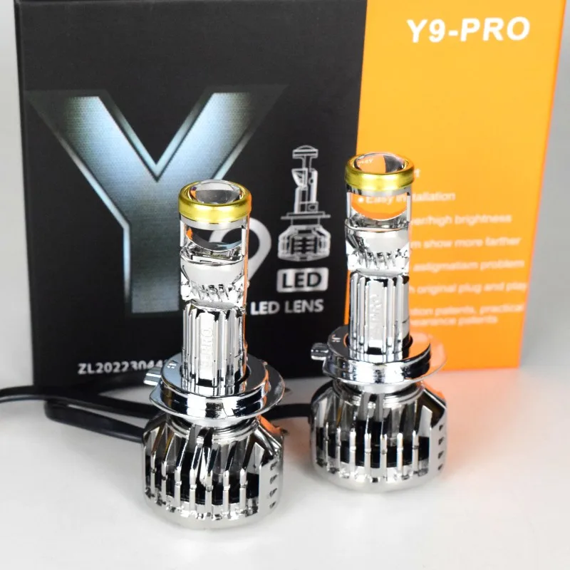 Car Headlight Bulbs H11 LED H7 H8 H9 9005 HB3 9006 HB4 Mini Projector Lens Fog lights 6000K 12V RHD LHD Y9 Y6 LED Headlights