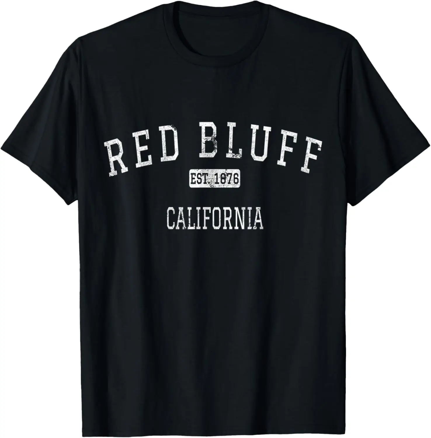 Camiseta vintage roja Bluff California CA