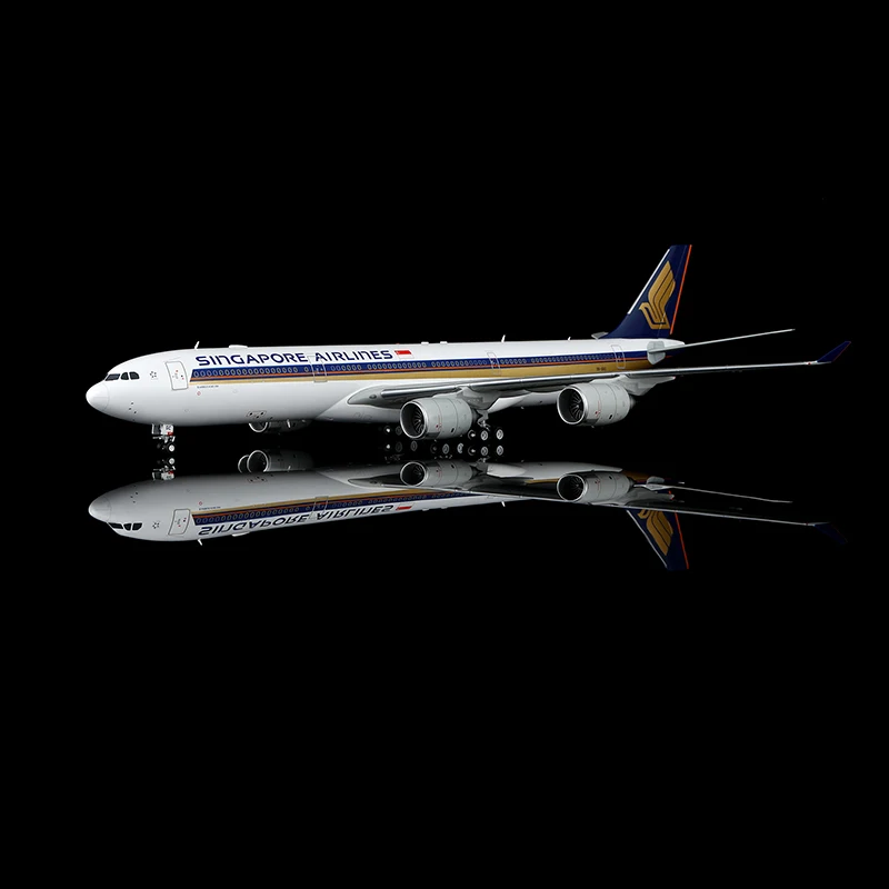 L2176 Model Samolotu Kolekcjonerski ze Stopu Metali, Prezent, Skala 1:200, Singapore Airlines StarAlliance Airbus A340-500, Model Samolotu Odlewany, 9V-SGC