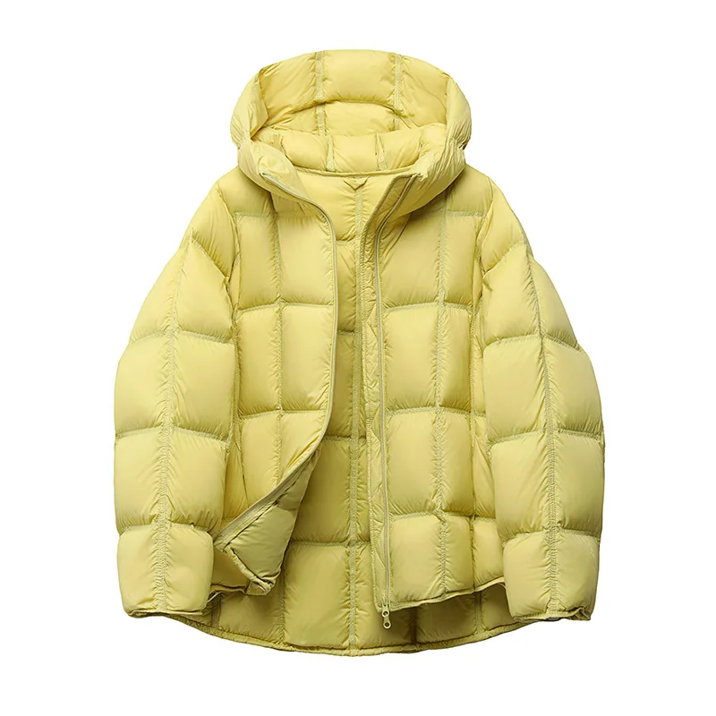 Women's Winter Jacket Down Padded Quilted Short Hooded Thick Warm Loose Coat Trendy Fashion Classic Chic Hot Outerwear Parkas