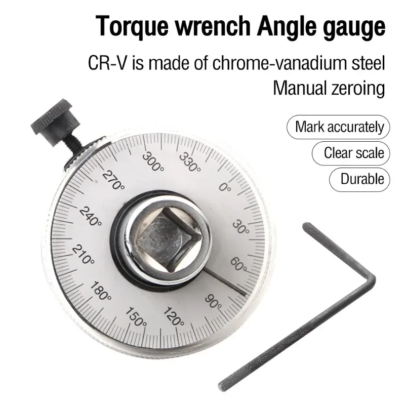 New Angle Torque Gauges Spanner High Hardness Good Toughness Silvering Long Handle Torque Wrench Repairing for Car tools