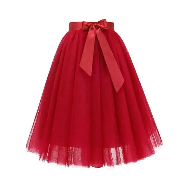 กระโปรงทรงโกธิคผ้าทูลล์สำหรับผู้ใหญ่ ความยาวระดับเข่า กระโปรงพองสไตล์โลลิต้า ผ้าไนลอนผสมคอตตอน ทรงบัสติงลำลอง แขนทรงปีกค้างคาว